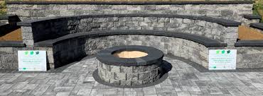 Paver Patio Firepit Retaining Wall In