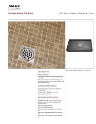 Shower Bases Tile Redi Maax