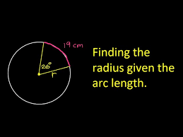 Finding The Radius Given The Arc Length