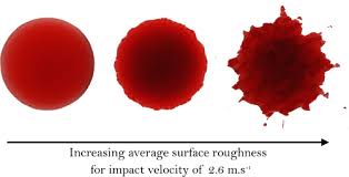 Roughness Influence On Human Blood Drop