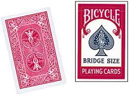 bicycle bridge size playing cards