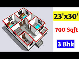 23x30 Ghar Ka Naksha 23x30 House