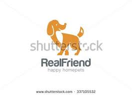 Friendly Dog Silhouette Logo Design