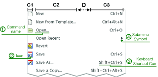 Linear Menu Of The Inkscape