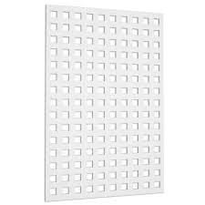Square 4 Ft X 32 In White Vinyl Decorative Screen Panel