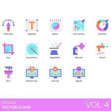 Design Icons Including Anchor Point