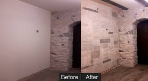 Drywall To Stone Effect Bennys Painting
