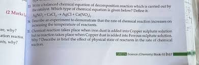 33 Write A Balanced Chemical Equation