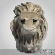 3d Model Lion Head Sculpture Buy Now