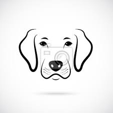 Art Dog Icon Vector Ilration
