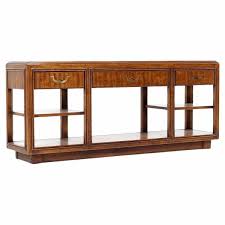 Drexel Campaign Pecan And Brass Console