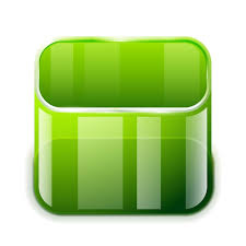 Vector App Glass Container Icon