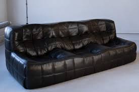 Vintage Kashima Sofa In Black Leather