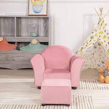 Homestock Kids Sofa Chair With Ottoman
