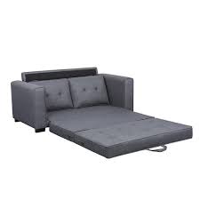 Us Pride Furniture Daisy Modern Fabric Loveseat And Sofa Bed Dark Grey