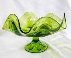 Viking Glass Epic Six Petal Green