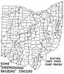 Underground Railroad Stations Map
