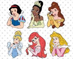 6pcs Layered Princess Svg Bundle