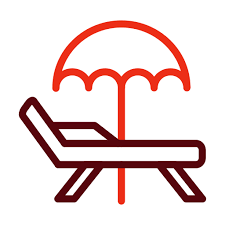 Deck Chair Generic Color Outline Icon