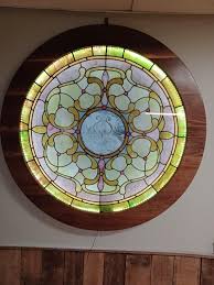 Antique Round Stained Glass Church