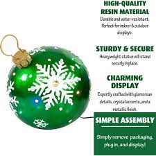 Light Led Jeweled Ball Ornament