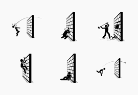 Man And A Wall Icons By Gan Khoon Lay
