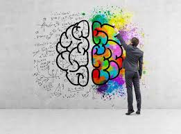 Businessman Drawing Colorful Brain Icon