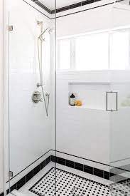 Black And White Tiles Bathroom