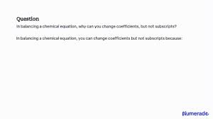 Balancing A Chemical Equation