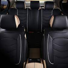Pu Leather Black Car Seat Cover