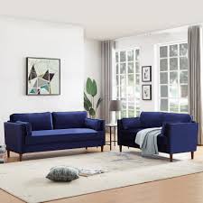 2p 3p Living Room Blue Sofa Com