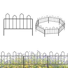 7 Panels Decorative Garden Fence No Dig