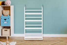 Four Tier Wall Mounted Book Shelf For