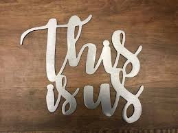 This Is Us Metal Words Metal Wall Art