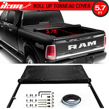 Compatible With 09 17 Dodge Ram 1500 10 17 Ram 2500 3500 69 Inch Bed Black Tonneau Cover