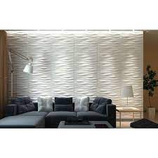 Art3d 19 7 In X 19 7 In Decorative Pvc 3d Wall Panels Wavy Wall Design 12 Pack