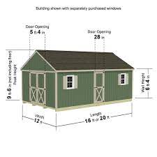 Wood Storage Shed Kit With Floor