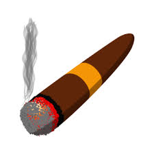 Burning Cigar Vector Art Png Images