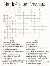 Giant Plot Definitions Crossword Puzzle