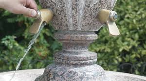 Outdoor Drinking Water Fountain Made Of