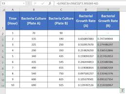 Calculate Bacterial Growth Rate