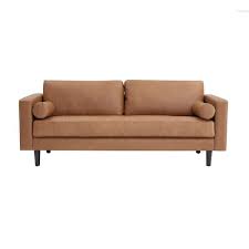 Square Arm 3 Seater Sofa In Tan 53881mk