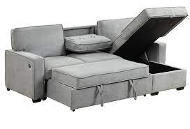 Buy Hudson Grey Convertible Sofa Chaise