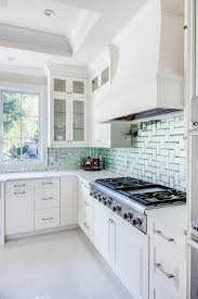 31 White Cabinets With Glass Tile