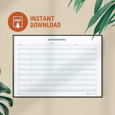 Annual Planting Calendar Printable