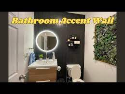 Powder Room Makeover Easy Accent Wall