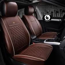 Brown Leather Car Seat Cover