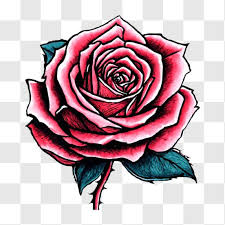 Romantic Rose Tattoo Png