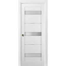 Sartodoors 32 In X 84 In Panel White Pine Mdf Sliding Door With Pocket Kit