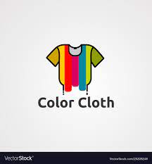 Color Cloth Logo With Paint Effect